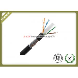 China Outdoor Network Fiber Cable Cat6 SFTP Lan Cable 1000ft With Double Jacket PVC / PE wholesale