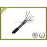 China Outdoor Network Fiber Cable Cat6 SFTP Lan Cable 1000ft With Double Jacket PVC / PE wholesale