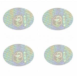 China Customized Decorative Sticker Labels , Holographic Authenticity Stickers Anti Counterfeit supplier