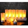 China 6pcs /sets ,12pcs/set Rechargeable Candle, Flamless candle with base,Yellow,Warm White,ABS Plastic wholesale