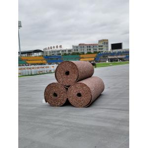 China Seamless Rubber Sports Flooring Durable , Semi Prefabricated Athletic Running Track supplier