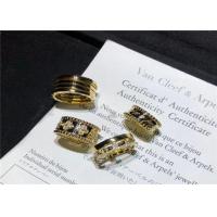 China Exquisite 18K Gold Diamond Ring , 18K Rose Gold Diamond Wedding Band on sale