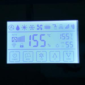 Segment Lcd Custom Design FSTN / TN Lcd Display , Zebra Connector Trans-missive Monochrome Lcd play for Water Meter