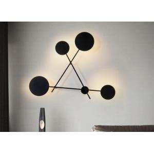 China Diameter 107cm Height 85cm Led Black Iron Acrylic Modern Wall Sconces supplier