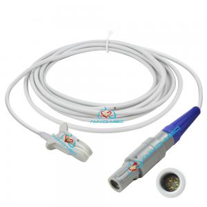 Biolight Edan Reusable Spo2 Sensor Medical Cables TPU 3m Adult Ear Clip Spo2 Sensor