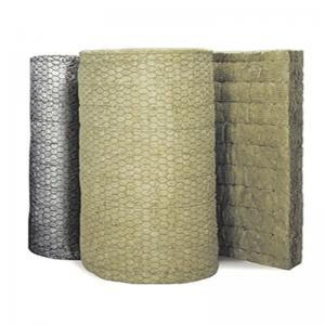 China Non Combustible Rockwool Fire Blanket Rockwool Wire Mesh Blanket Felt supplier