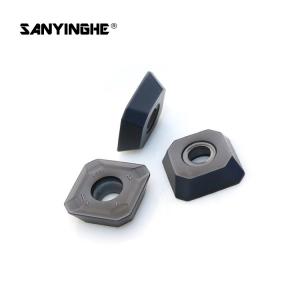 China Carbide CNC Face Milling Inserts Indexable Cutter Blade R245-12T3M-PM For Roughing Tungsten Carbide Face Milling Cutter supplier