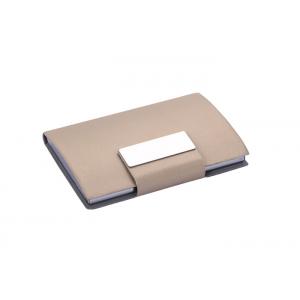 China Debossing Personalized Business Card Holder Zinc Alloy Metal Business Card Holder supplier