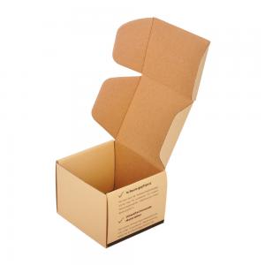 Foldable Kraft Paper Corrugated Box Packaging Craft Gift Embossing Logo