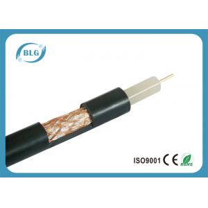 China Video Low Loss 75 Ohm Coax To Rj45 , Polyvinyl Chloride 100 Feet Coaxial Cable supplier