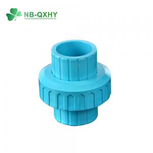 Glue Connection PVC Female Socket Blue Pipe Fitting Union for Water Supply ANSI Standard
