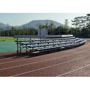 Portable Temporary Seating Stands Solid Structure With High Density Polyethylene Seat