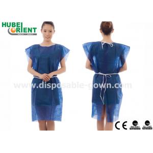 China 105x140cm 115x150cm Non Woven Patient Gown With Waist Ties supplier