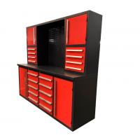 China Industrial Workbench Tool Storage Cabinet with Drawers and Pegboard Customized Support on sale