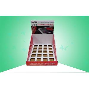 China SGS Approval Cardboard Counter Displays Box Selling Screen Cleaner With Insertor supplier