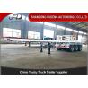 40ft / 20ft Double Tire 50 Ton Flatbed Cargo Trailer Leaf Spring Suspension