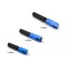 50mm Blue Field Assembly Connector Single Mode For FTTB / FTTH 250 - 900um