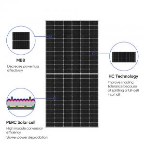 Home Use Solar Panels 650W Solar Panels Half Cell Monocrystalline Solar Panel Supplier