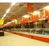 China Coutume de réfrigérateur d'affichage d'épicerie d'étagère d'acier inoxydable pour le supermarché wholesale