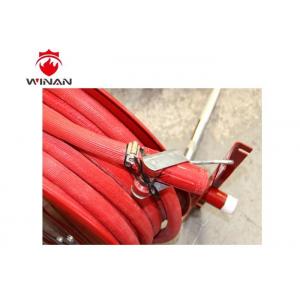 China Fire Fighting Fire Extinguisher Hose Reels Painted With Red Powder Coating supplier