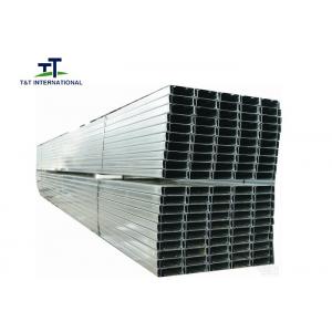 High Strength C Channel Galvanized Steel Q235B Material ISO Certification