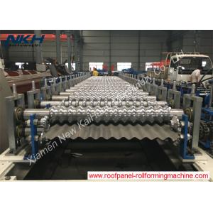 Corrugated Sheet Roll Forming Machine , High Precision Cold Roll Forming Machine