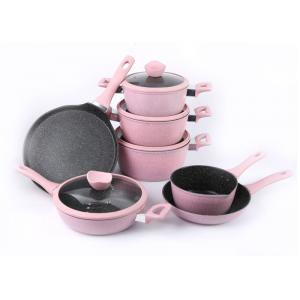 Extra Large Forged Aluminum 28cm Pink Pots And Pans