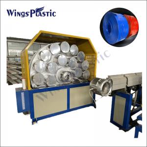 China Pvc lay flat hose production line/ Pvc fiber coated fire hose extrusion line supplier