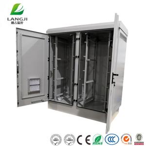 China Weatherproof Aluminum Outdoor Equipment Cabinet Double Bay wholesale