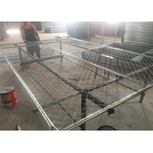 China 6'x10' temporary chain link fence ,construction panels tubing 1½(38mm) x 15.5ga/1.70mm wall thick chain mesh2¼50mm supplier