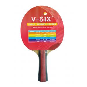 Color Handle Paddles Linden wood, White Sponge Reverse Rubber Table Tennis Racket