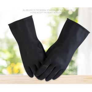 Acid And Alkali Resistant Industrial Gloves Black Rubber Gloves Thickened Chemical Stain And Corrosion Protection Glove