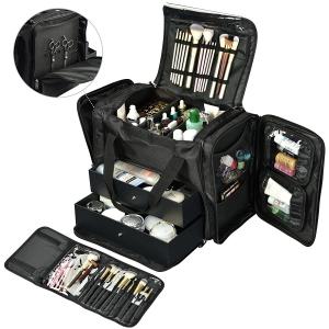 China Black Soft 1200D Oxford Artist Cosmetic Organizer Box Travel Fishing Outdoor supplier