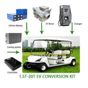 China DC AC Golf Cart EV Car Electric Motor Conversion Kit Waterproof IE 4 Efficiency supplier