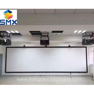 China Large 4K 3D Cinema Screens Silver 3D Projection Screen with Silver Painting supplier