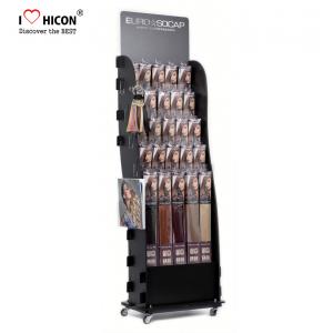 China Hair Salon Wig Display Ideas Movable Metal Wig Display Stands supplier