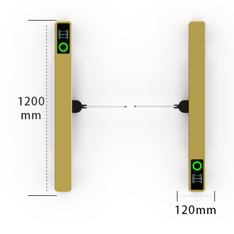 Portillon tripode à grande vitesse avec contrôle d'accès RFID, intérieur/extérieur, stade, station, passage rapide, anti-escalade, sécurité en métal