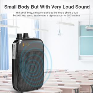 Ultralight Light Mini Portable Voice Amplifier LED Display Rechargeable Loudspeaker with FM for School, Super Market