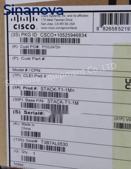 STACK T1 1M Cable 1m StackWise-480 para Cisco 9300 Redundante Apilado original nuevo en stock
