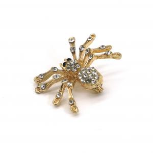 Alloy Material Fashion Brooch Pin Gold Spider Shape For Clothes 2.5cm×3cm