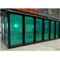China Double Layer Hollow Tempered Glass 40ft Prefab Shipping Container Exhibition on sale