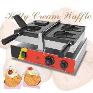 China 110v 220v AM-02CO Non Stick Pan Animal Shaped Hello Kitty Ice-cream Waffle Cone Machine supplier