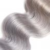 China Body Wave Thick Ombre Human Hair Extensions 40 Inch Grey For Women wholesale