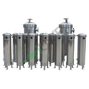 China 304 316 Stainless Steel 8 Bag Filter Housing Side Inlet For Liquid Filtration CE Standard supplier