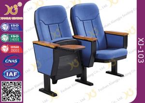 China Foldable Plastic Auditorium Chairs with Writing board / conference hall seating on sale 