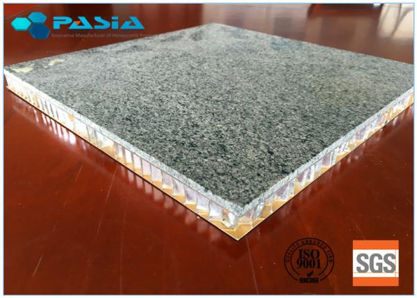 El panel de aluminio de piedra del panal del granito con el borde abierto para la decoración interior
