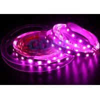 China 5050 LED Strip Lights Pink Color 25000K , 12 / 24 Volts Led Light Strips 12mm FPC on sale