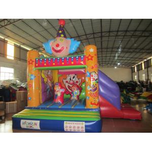 China Funny Painting Kids Inflatable Bounce House Commercial Inflatable Clown Themed Combo Bouncer supplier