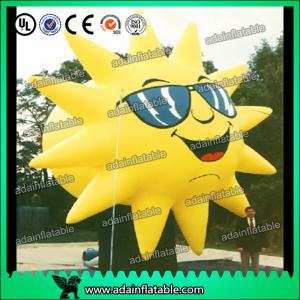 Customized Inflatable Sun Replica Cartoon For Sunglasses Advertising