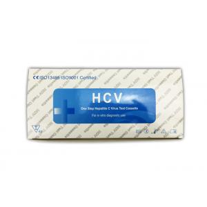 Quick Operation HCV Rapid Test Kit 4mm Cassette 24 Months Shelf Life FDA Approved